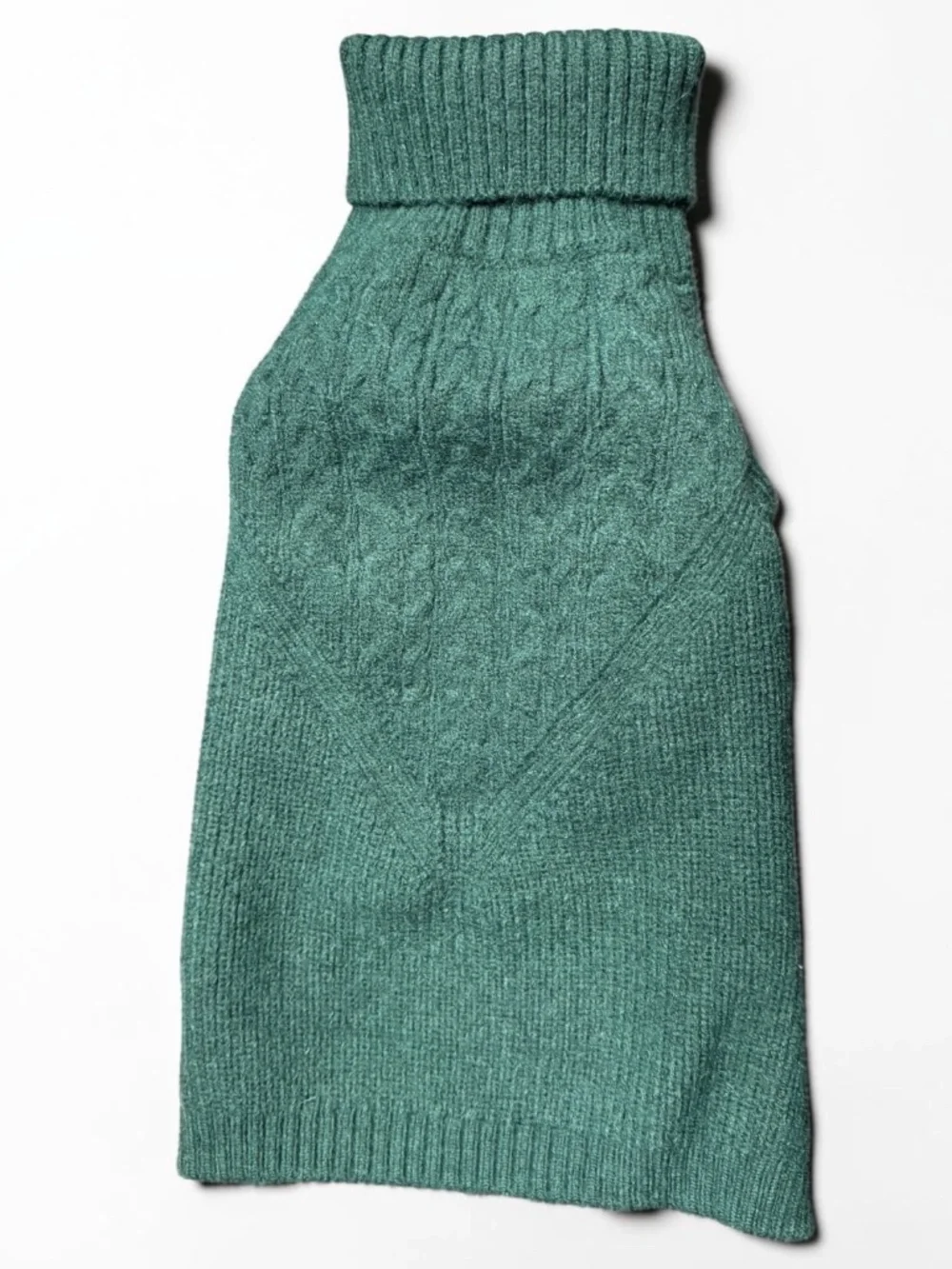 Queenmore Green Knit Dog Sweater Turtleneck Medium NWT